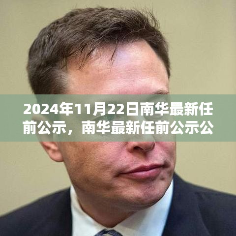 南华最新任前公示深度解析报告，全面解读2024年11月22日公示内容