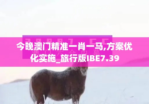 今晚澳门精准一肖一马,方案优化实施_旅行版IBE7.39