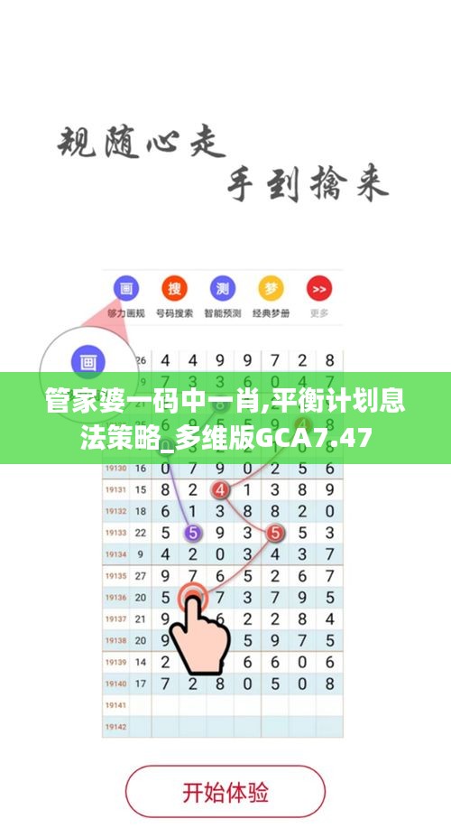 管家婆一码中一肖,平衡计划息法策略_多维版GCA7.47