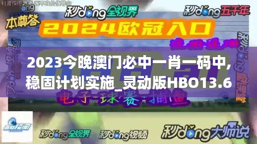 2023今晚澳门必中一肖一码中,稳固计划实施_灵动版HBO13.63