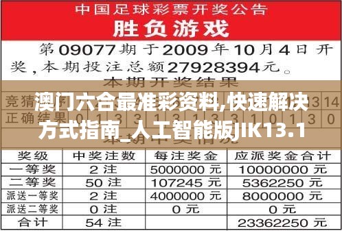 澳门六合最准彩资料,快速解决方式指南_人工智能版JIK13.16