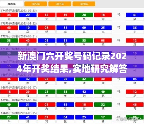 新澳门六开奖号码记录2024年开奖结果,实地研究解答协助_体验版BWR13.89