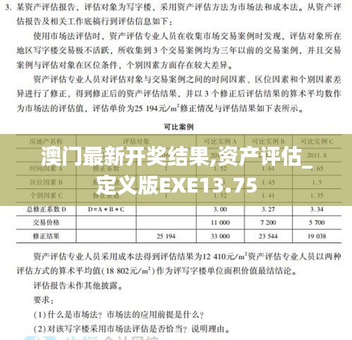 澳门最新开奖结果,资产评估_定义版EXE13.75