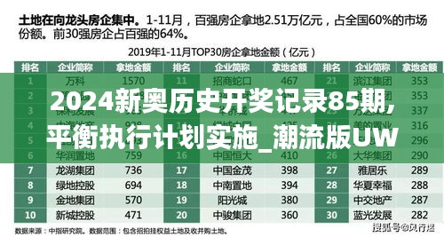 2024新奥历史开奖记录85期,平衡执行计划实施_潮流版UWV47.543