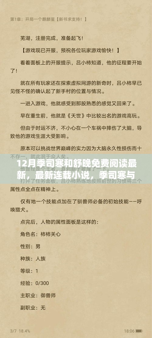 季司寒与舒晚的十二月奇缘最新连载免费阅读