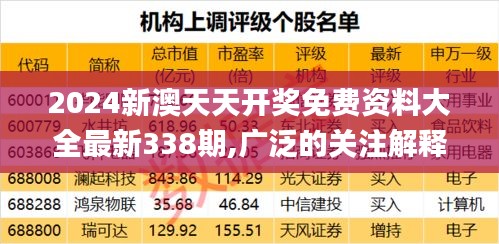 2024新澳天天开奖免费资料大全最新338期,广泛的关注解释落实_限量版19.256-2