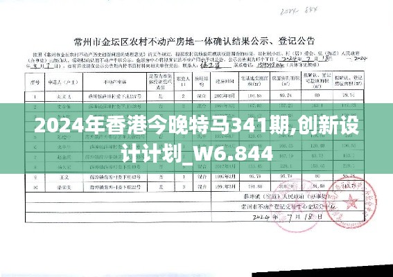 2024年香港今晚特马341期,创新设计计划_W6.844
