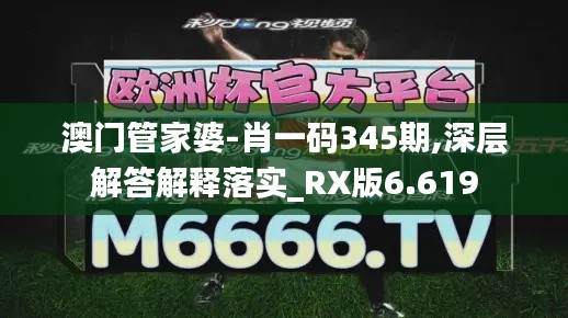 澳门管家婆-肖一码345期,深层解答解释落实_RX版6.619