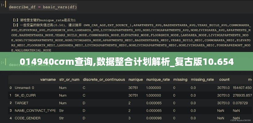 014940cσm查询,数据整合计划解析_复古版10.654