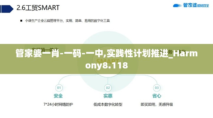 管家婆一肖-一码-一中,实践性计划推进_Harmony8.118