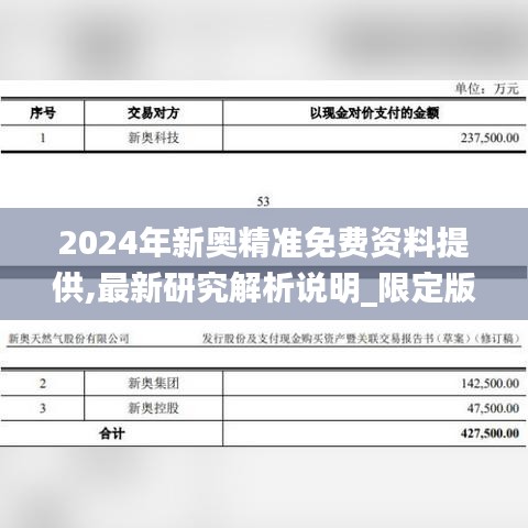 2024年新奥精准免费资料提供,最新研究解析说明_限定版1.682