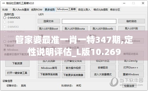 管家婆最准一肖一特347期,定性说明评估_L版10.269