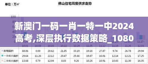 新澳门一码一肖一特一中2024高考,深层执行数据策略_1080p2.119
