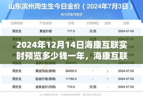 海康互联实时预览服务费用解析及费用预测（至2024年12月）