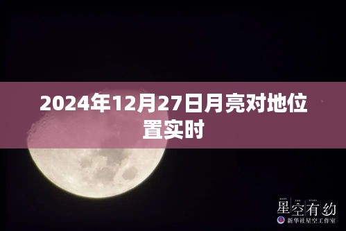 月亮实时位置查询，2024年12月27日地心位置动态