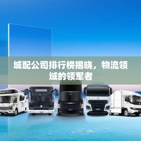 城配公司排行榜揭晓，物流领域的领军者