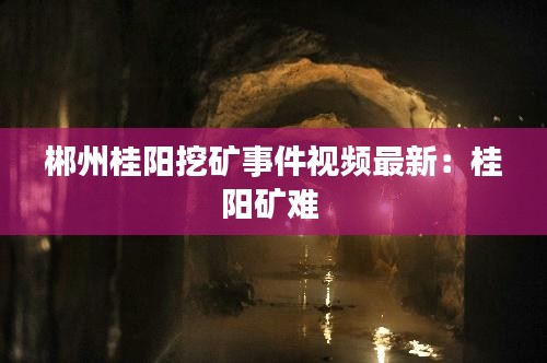 郴州桂阳挖矿事件视频最新：桂阳矿难 