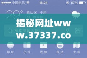 揭秘网址www.37337.com，百度搜索的神秘之旅