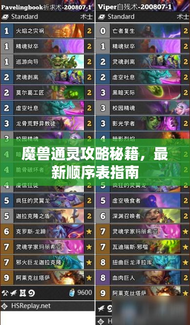 魔兽通灵攻略秘籍，最新顺序表指南