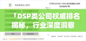 「DSP类公司权威排名揭秘，行业深度洞察报告」