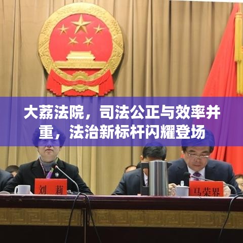 大荔法院，司法公正与效率并重，法治新标杆闪耀登场