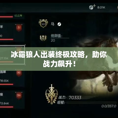 冰霜狼人出装终极攻略，助你战力飙升！
