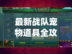 最新战队宠物道具全攻略，宠物道具一览无余，轻松掌握游戏秘籍！